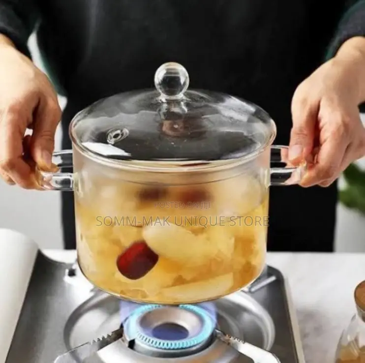 Glass Pot With Lid - Heat Resistant - 1.9ml