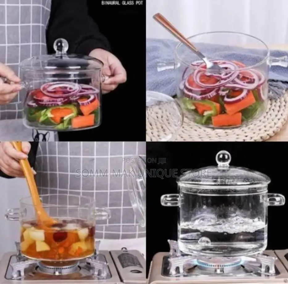 Glass Pot With Lid - Heat Resistant - 1.9ml