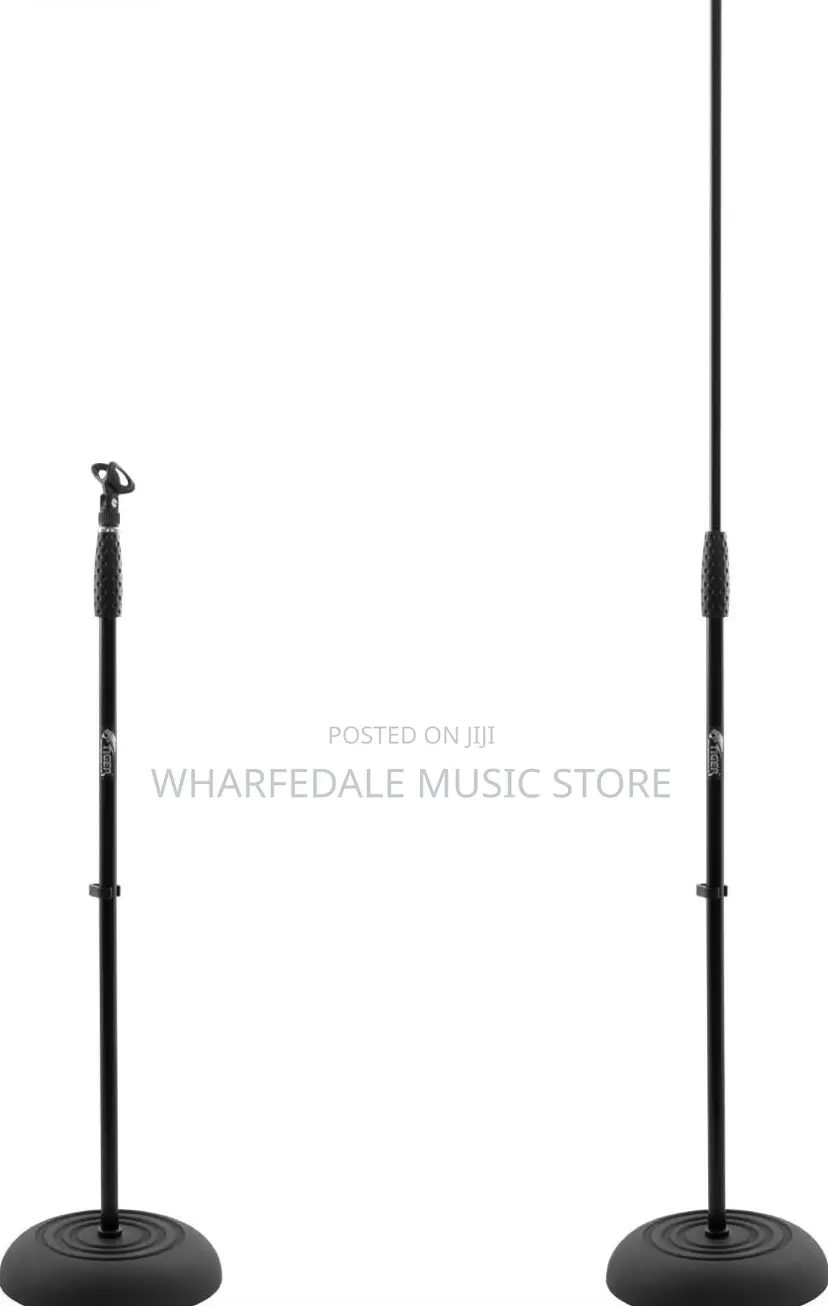 Tourtech TTS-MI1120BK Round Base Mic Stand –Microphone Stand
