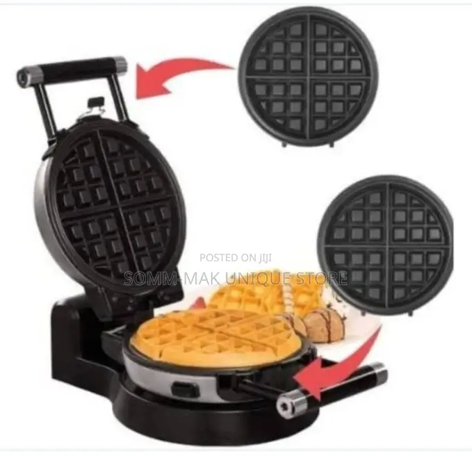 Waffle Maker With Nonstick Coating - 1000W - Kj-505