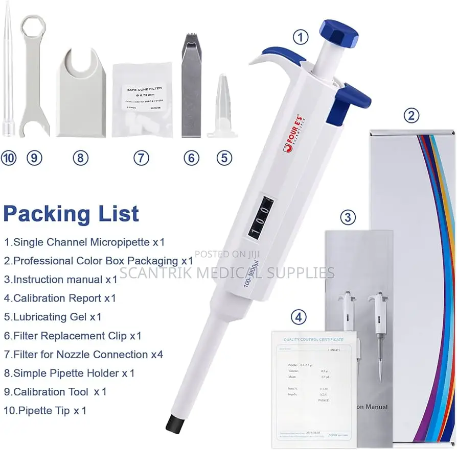 Adjustable Volume Pipette 100-1000ul