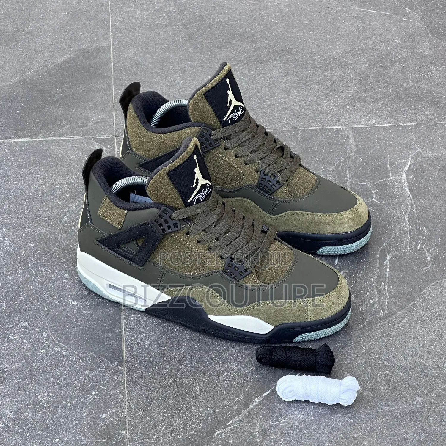 Original Undefeated X AIR JORDAN 4 Olive Available in Store