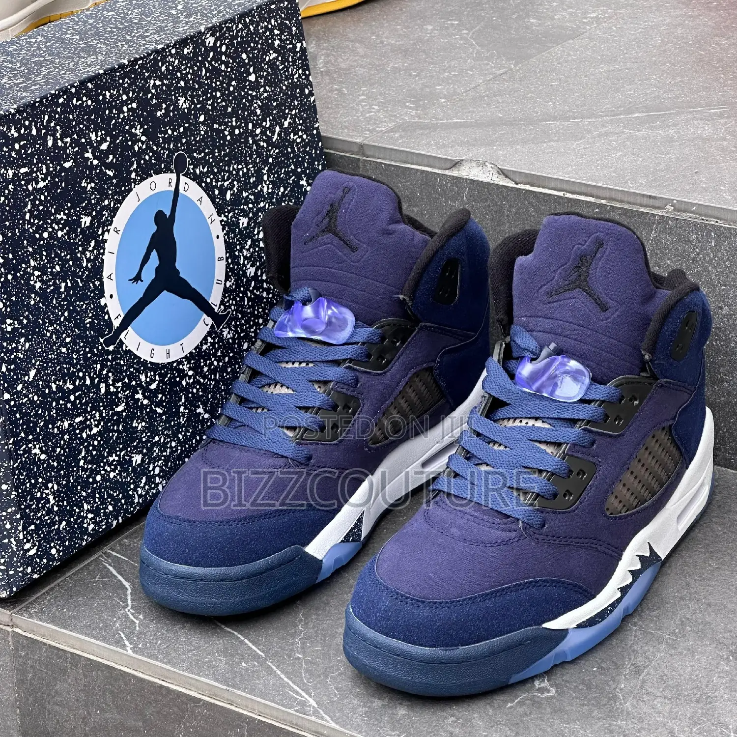 Original AIR JORDAN 5 RETRO Mid-Night Navy Available Instore