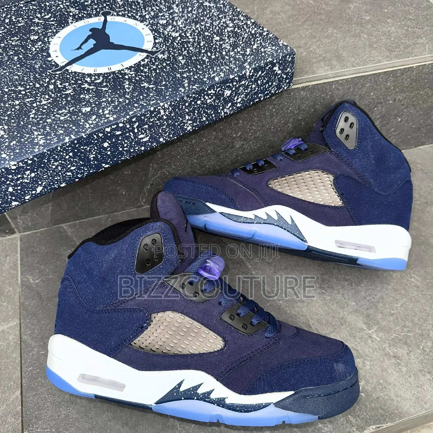 Original AIR JORDAN 5 RETRO Mid-Night Navy Available Instore