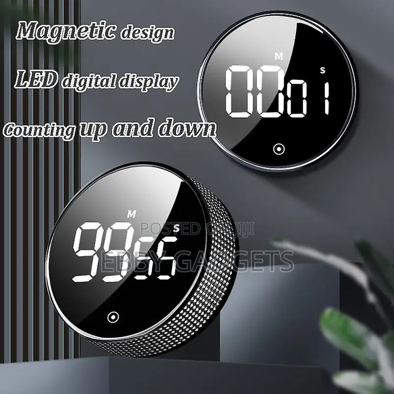 Led Digital Kitchen Cooking Shower Magnetic Stopwatch Alarm