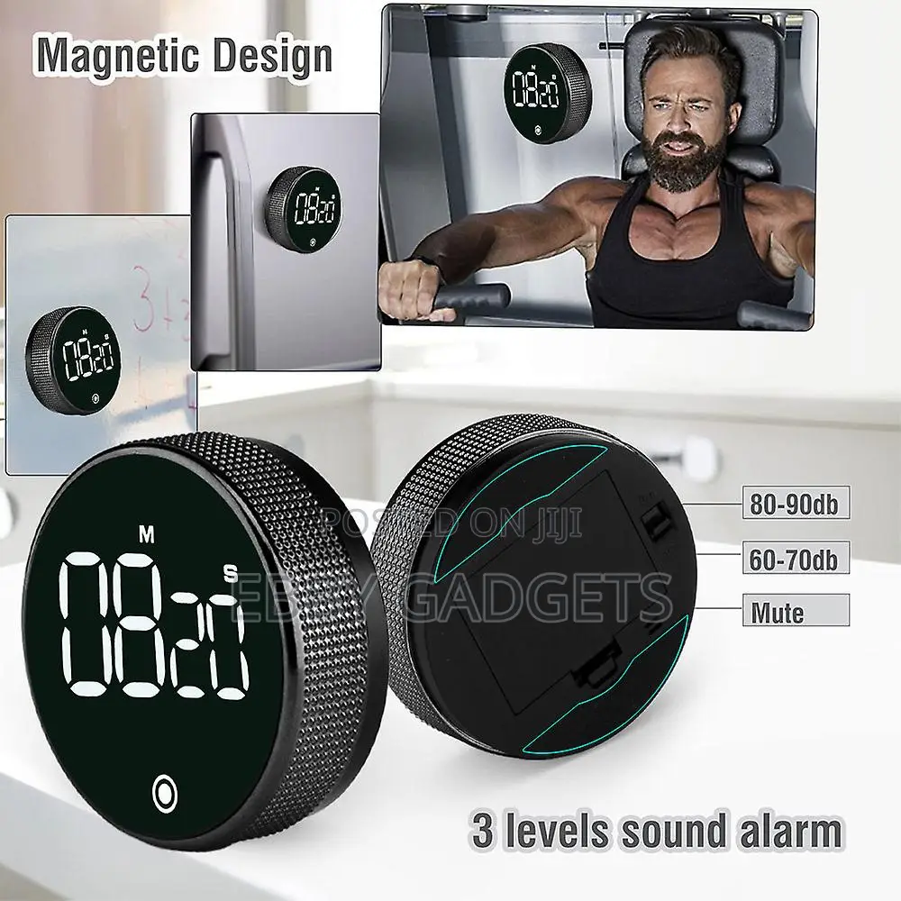 Led Digital Kitchen Cooking Shower Magnetic Stopwatch Alarm