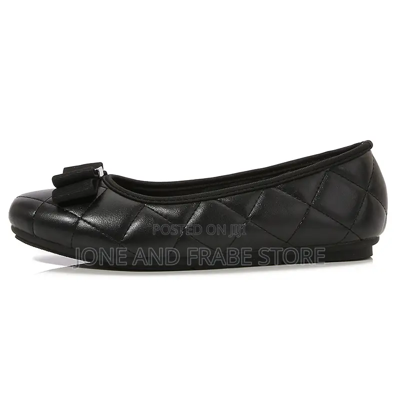 Ladies Women Flat Leather Shoes
