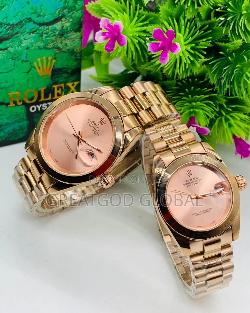 *Couple Rolex Oyster Date-Just Rosegold