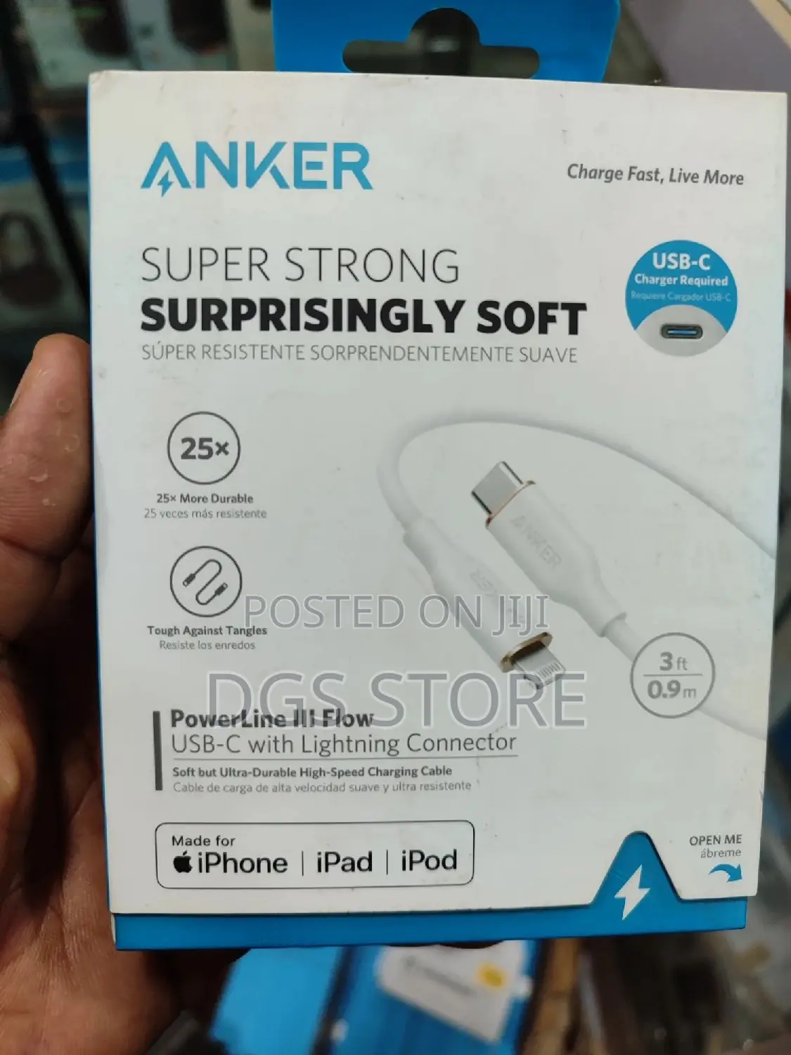 Anker Powerline LLL Flow Usb C to Lighting Cable