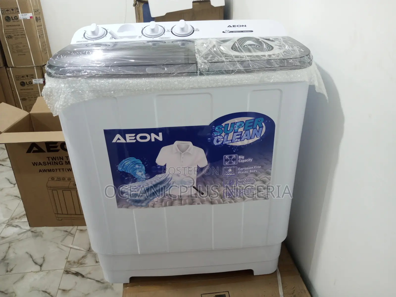 Efficient AEON 7kg Twin Tub Washing Machine
