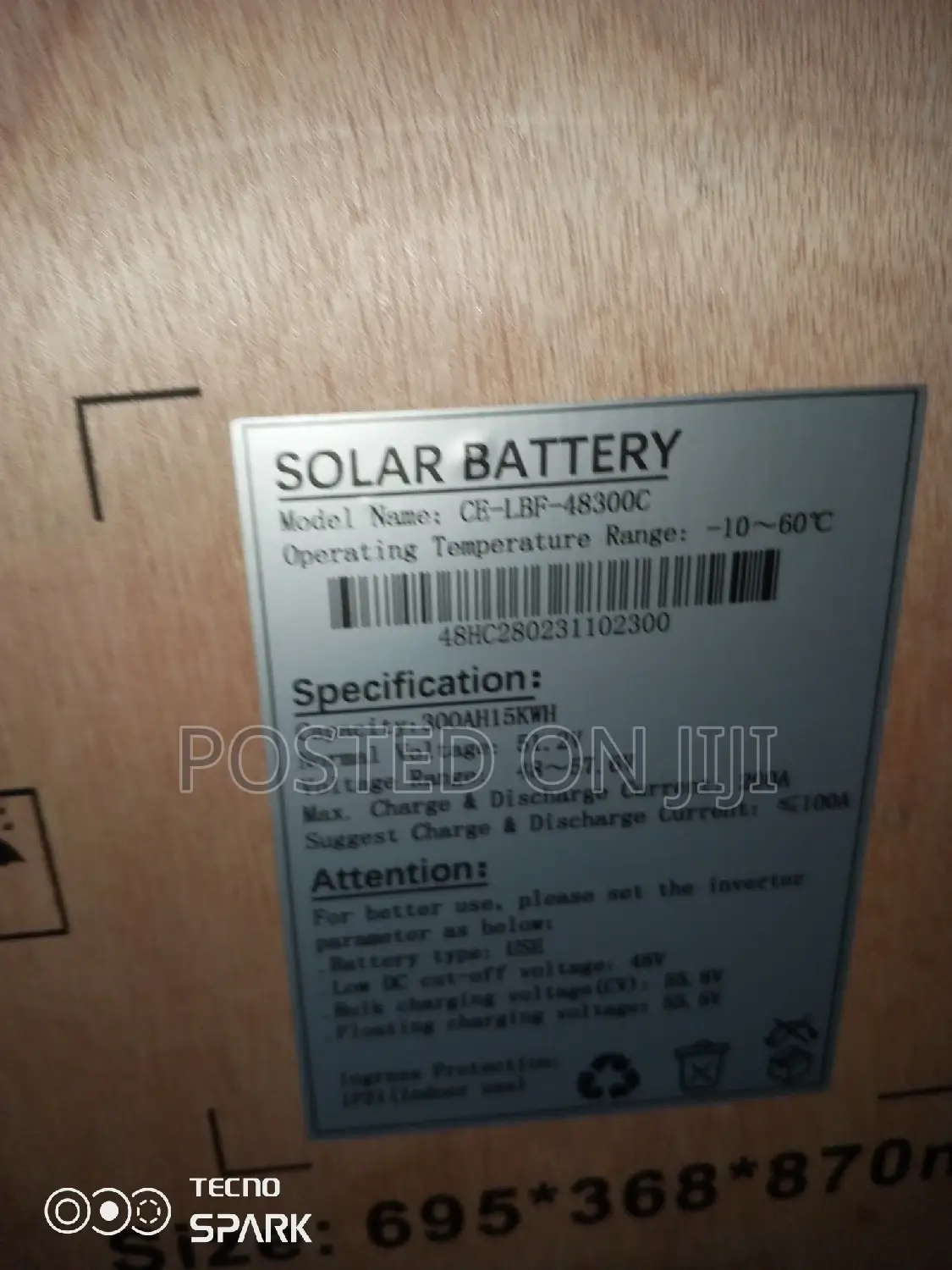 Cworth 15kwh 300ah 48v Lithium Ion Battery