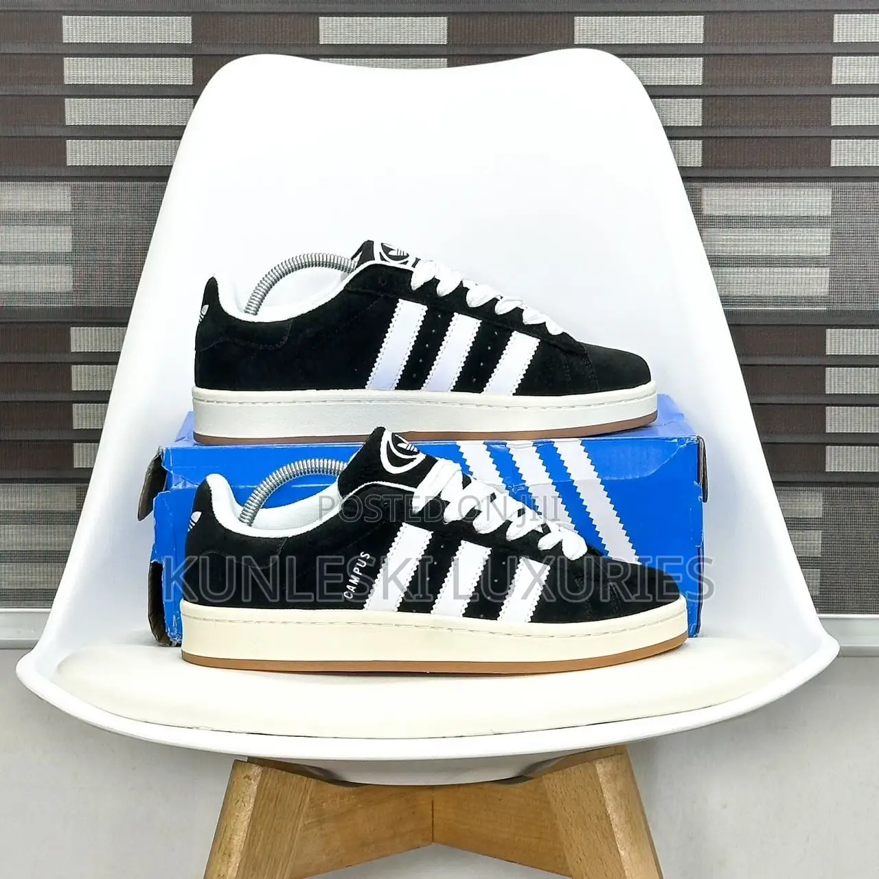 Original Adidas Campus 00 Core Black Sneakers