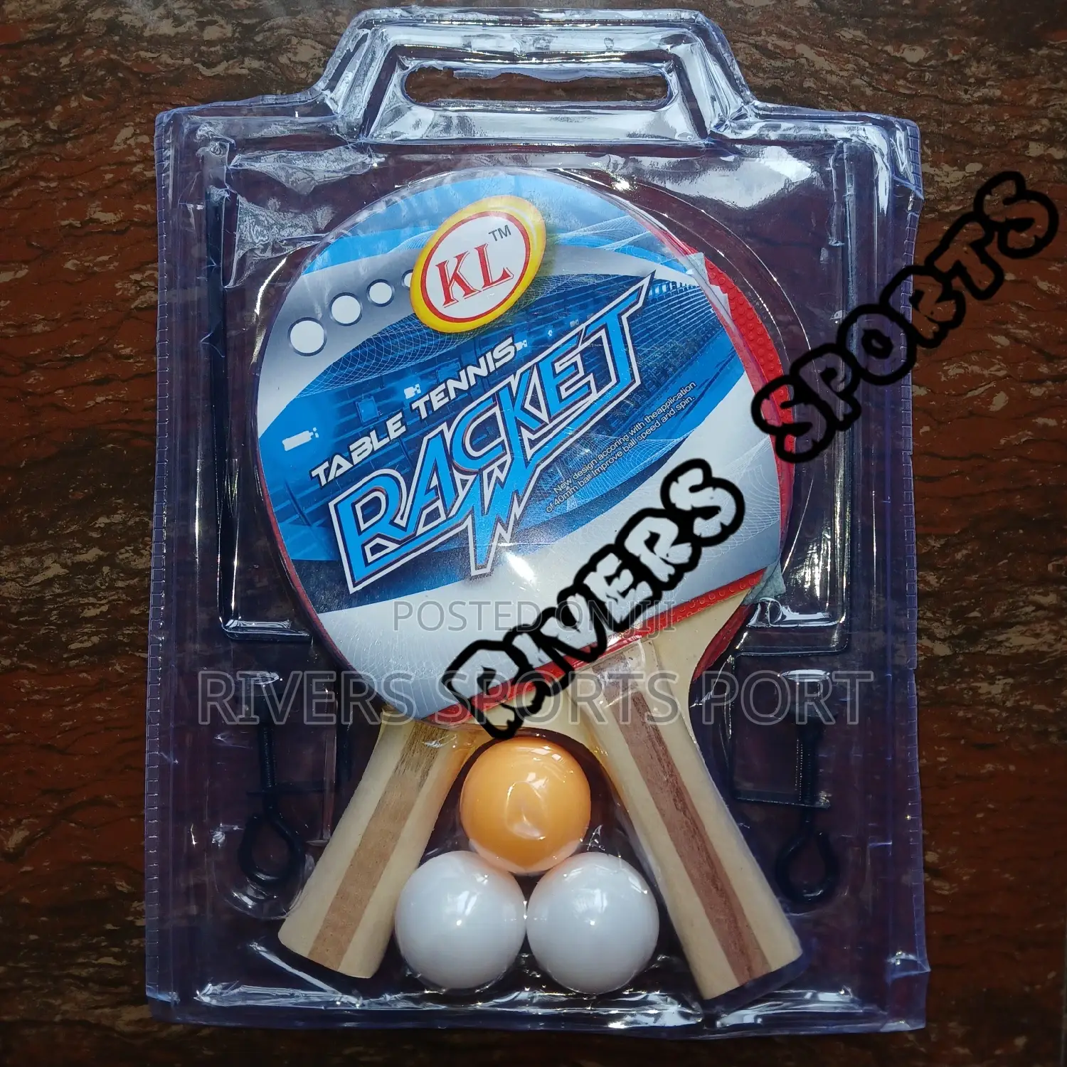 KL 2in1 Table Tennis Bat Set, 2bats, 3ball, Net Post