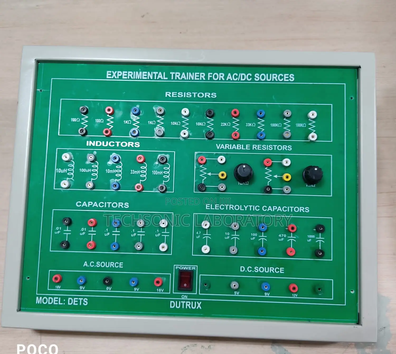 Experimental Trainer for AC DC Sources DETS