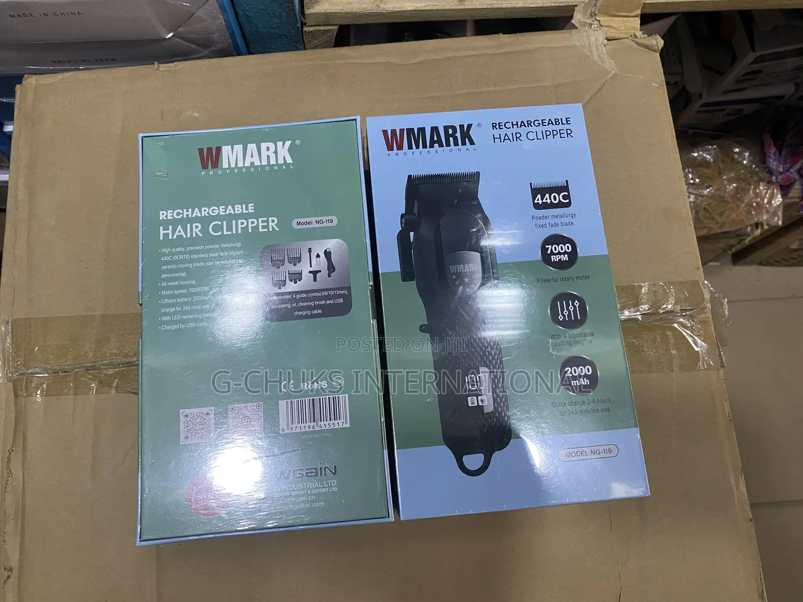 WMARK NG-119 Hair Clipper Professional Rechargeable LED