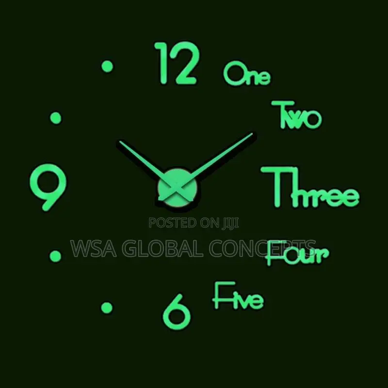 Luminous Design 3D Wall Clock DIY