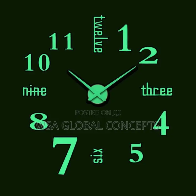 Luminous Design 3D Wall Clock DIY