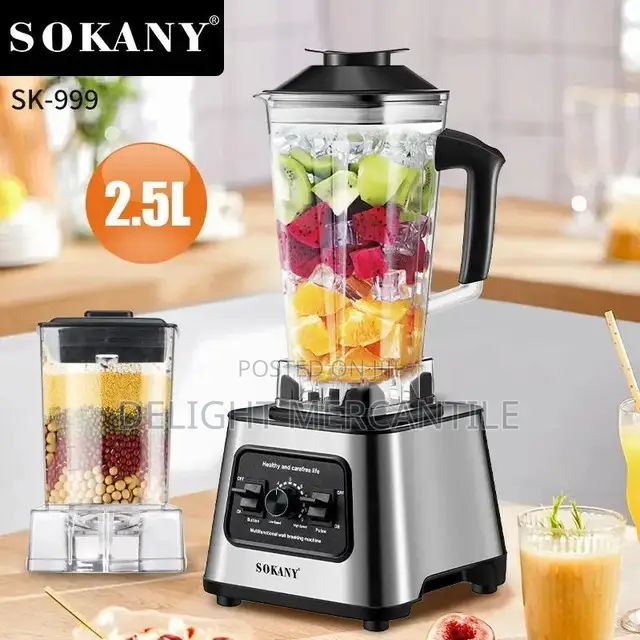 6000 Watts Sokany Electric Blender Grinder