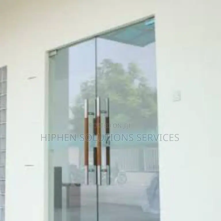 Hinged 8mm Toughened Glass Door, for Shops