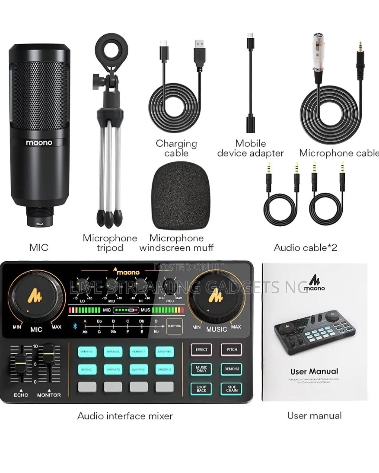 Maonocaster Am200(Lite) All in 1 Bundle 4 Podcast and Music
