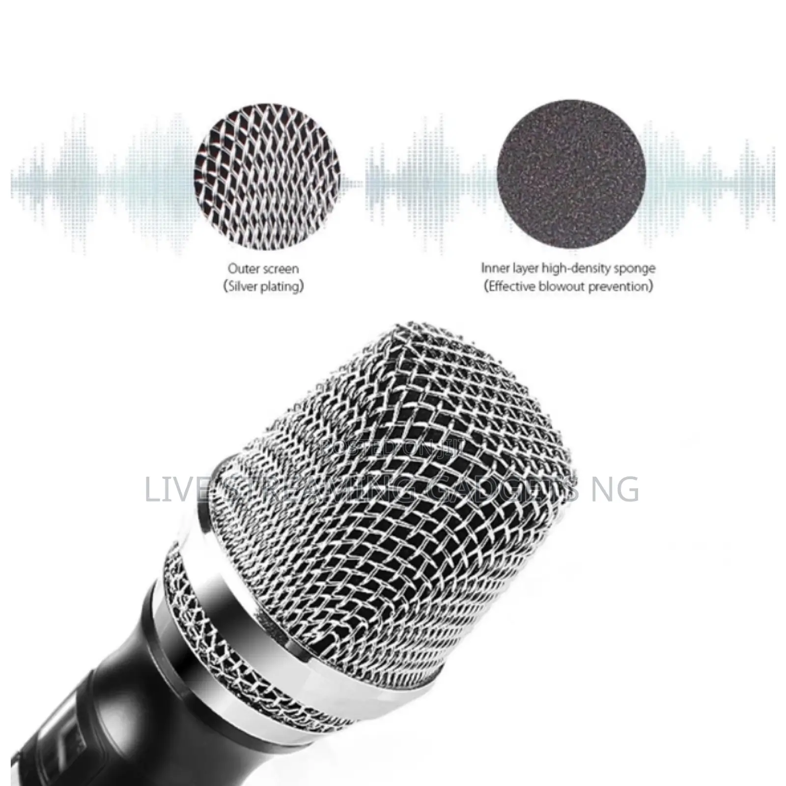 K-81 Glorik Wireless Mic for Singing Live Live Performance