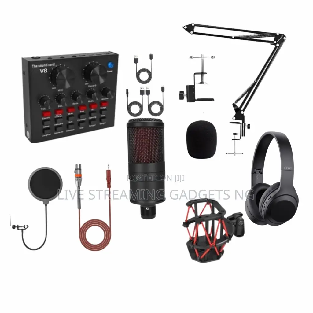 V8 Soundcard+ Ds180 Mic Set Bundle