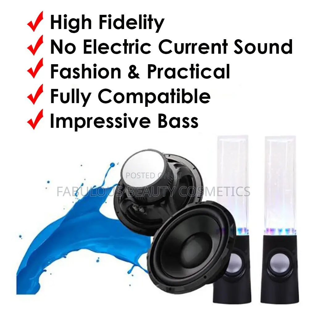 Bluetooth Dual Water Dancing Fountain Speakers.