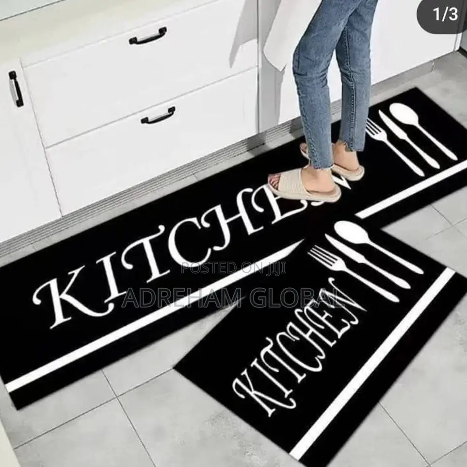 2in1 Water Absorber Rubber Kitchen Mat