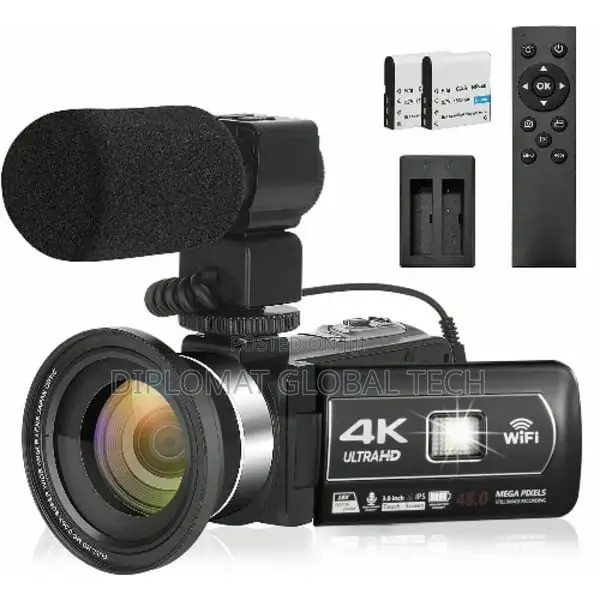 Camcorder Ultra Hd Video Camera With Mic