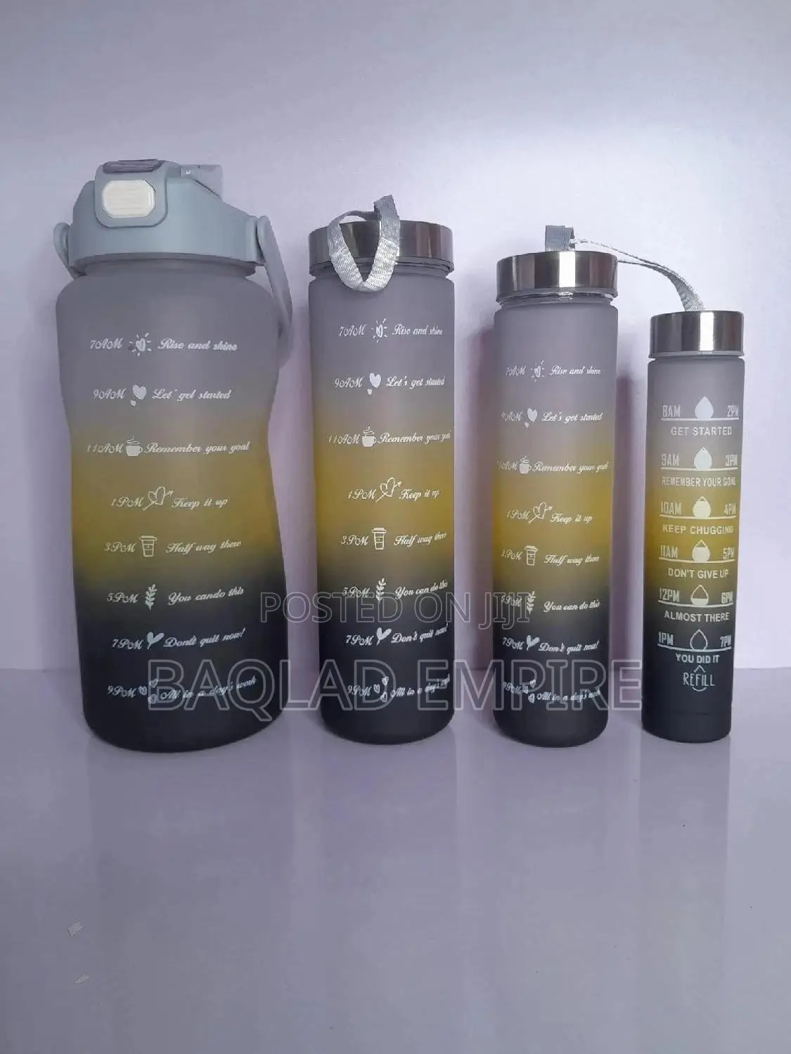 4 in 1 Motivational Water Bottle