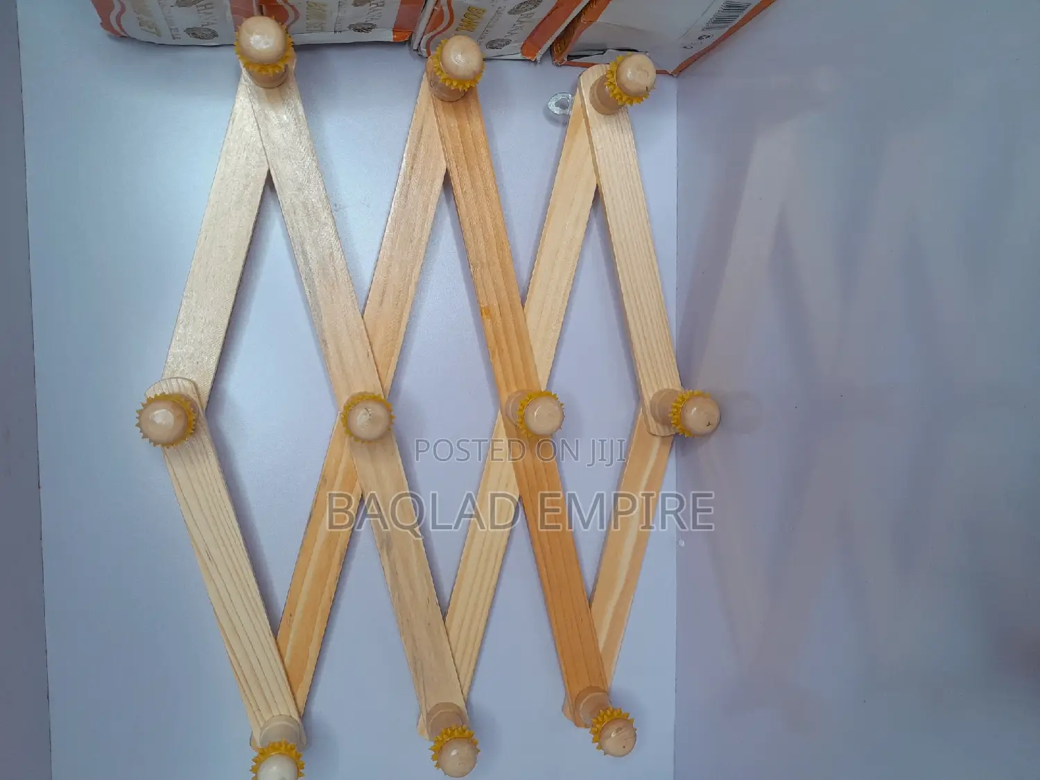 Wooden Bag/Wig Rack