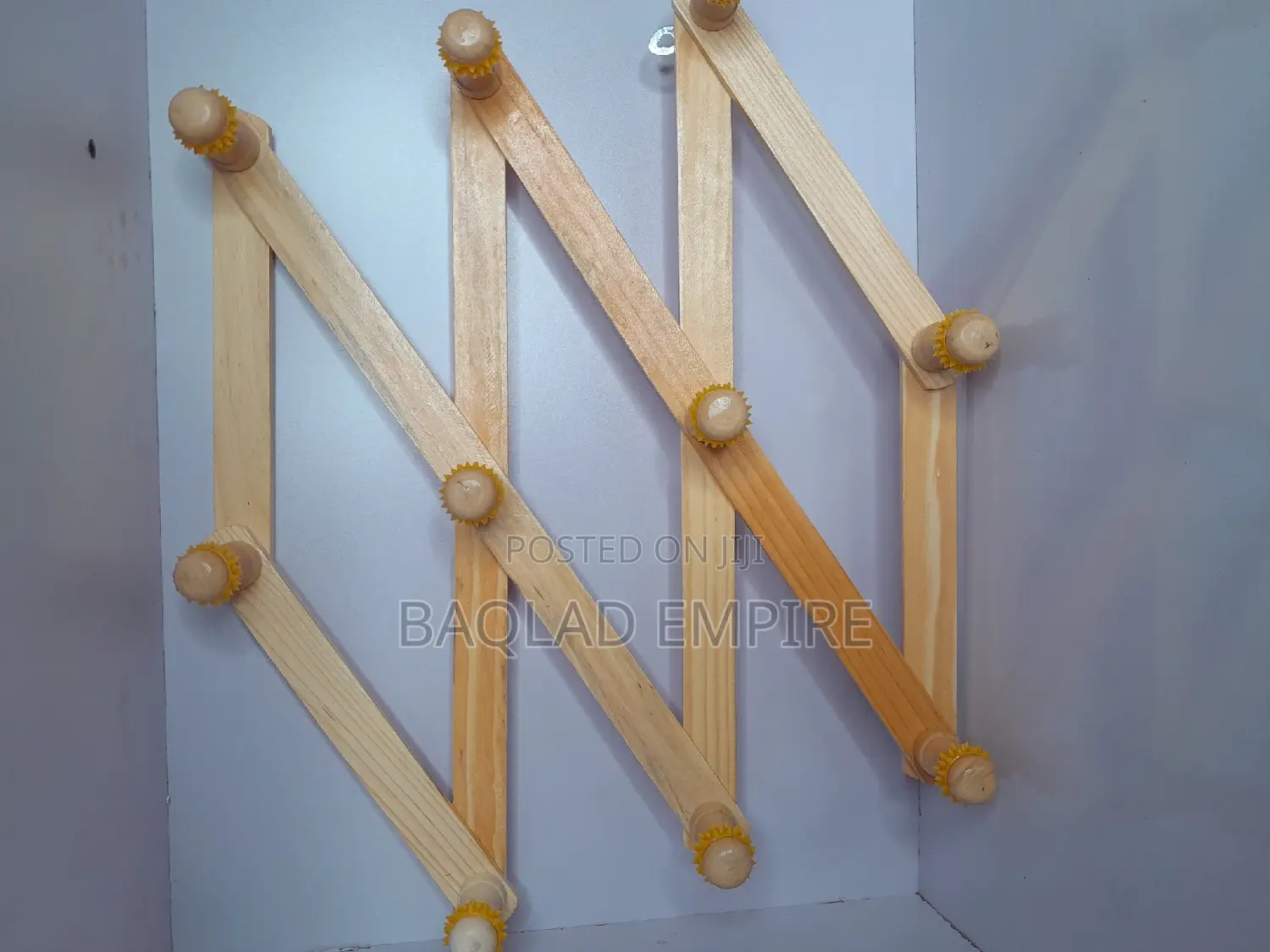 Wooden Bag/Wig Rack