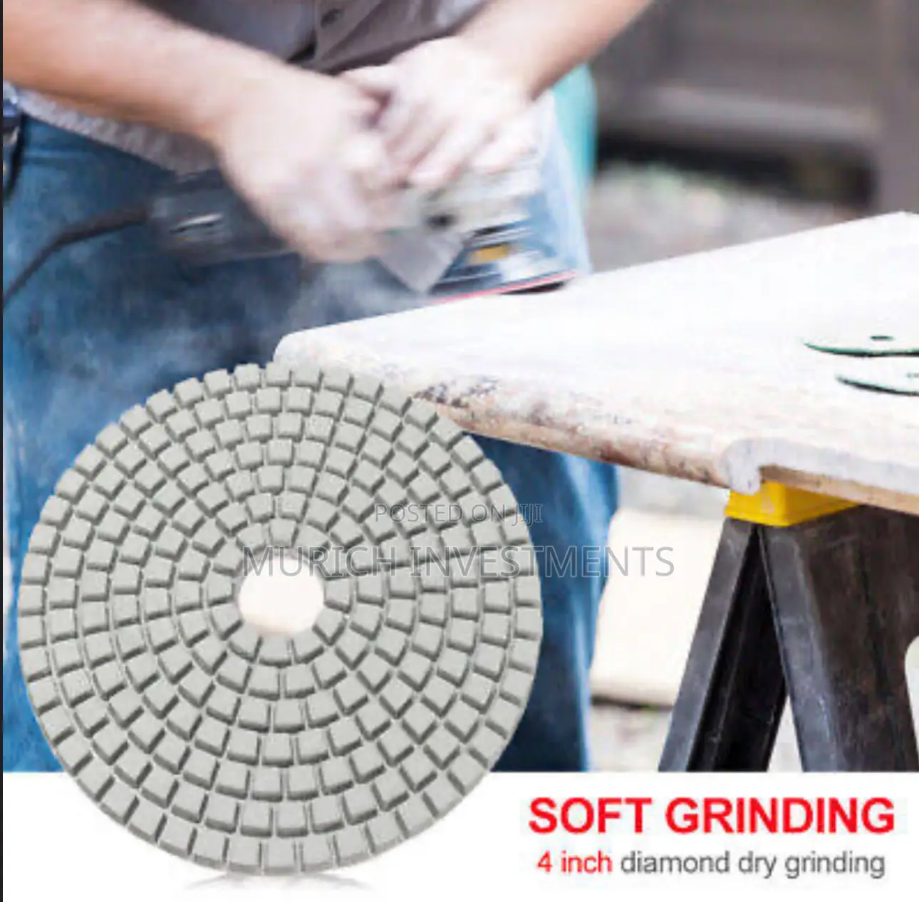 10pcs Diamond Polishing Pads 100mm Concrete Marble Grinding
