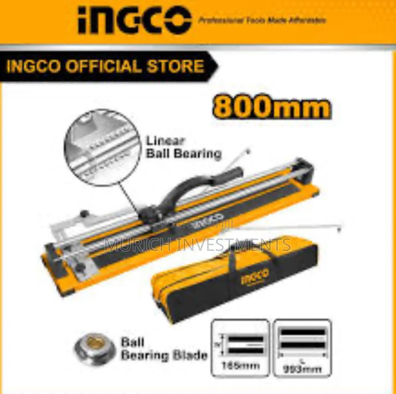 Manual Tile Cutter Cutting Machine 800mm Heavy Duty