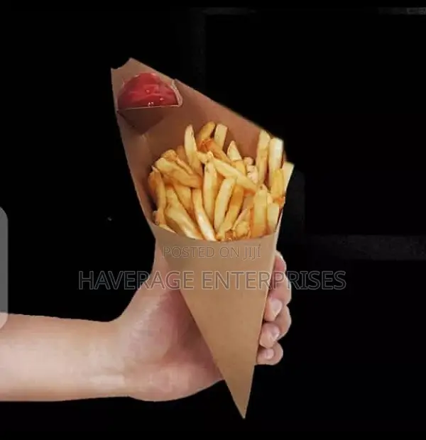 12oz Kraft Paper Fries Scoop Cup 500pcs
