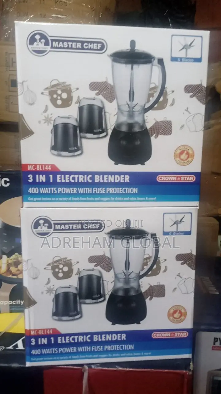 Master Chief 3 in 1 Electric Blender MC-B144 