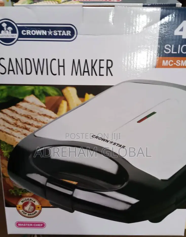 Master Chief 4 Slice/Face Sandwich Maker/Toaster