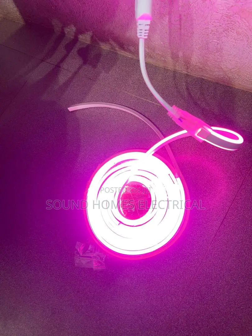 Pink Color Neon Strip Lights by Meters