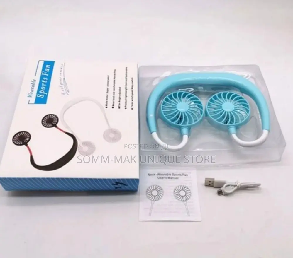 Usb Hands-Free Neck Hanging Rechargeable Fan