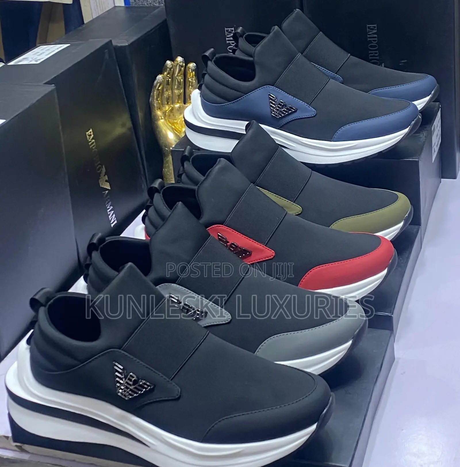 Original Emporio Armani Luxury Sneakers Collections