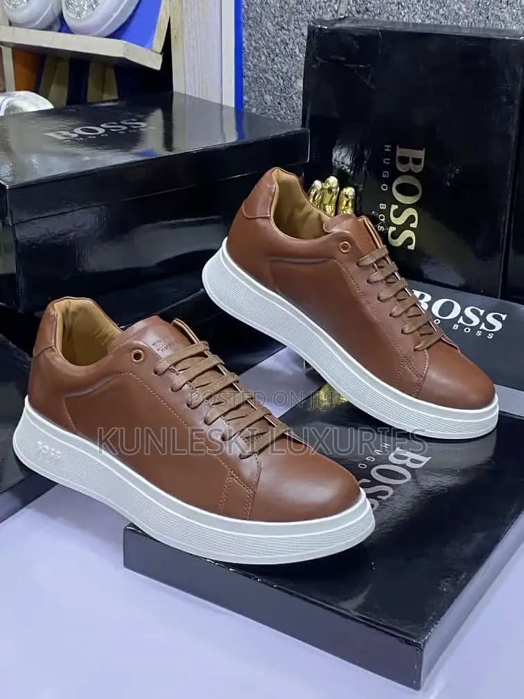 Original Hugo Boss Men Leathers Sneakers