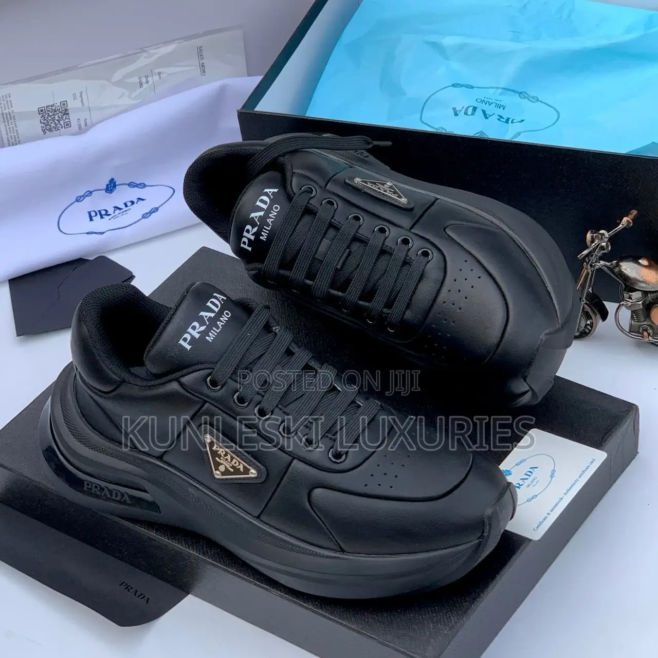 Original Prada Luxury Leather Sneakers