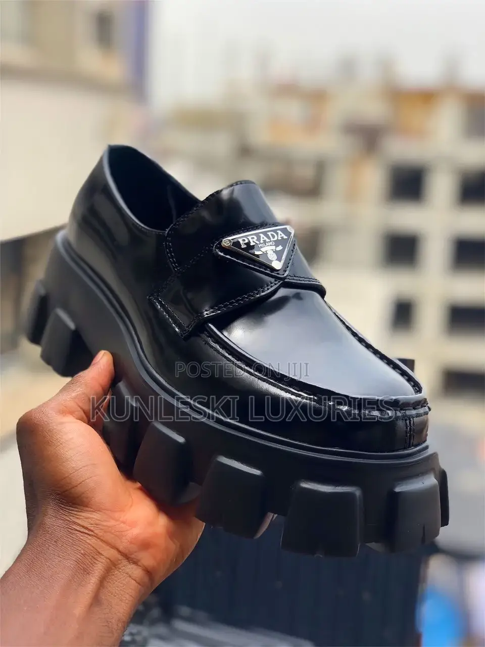 Original Prada Chunky Sole Leather Shoe