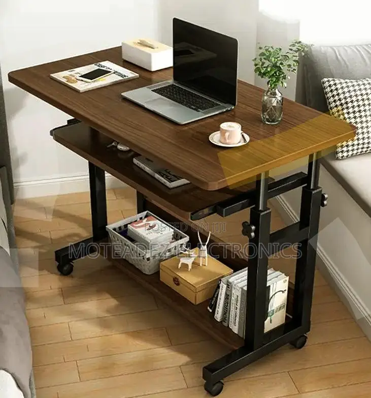 Adjustable Big Size (80cm) Bedside Laptop Table With Drawer