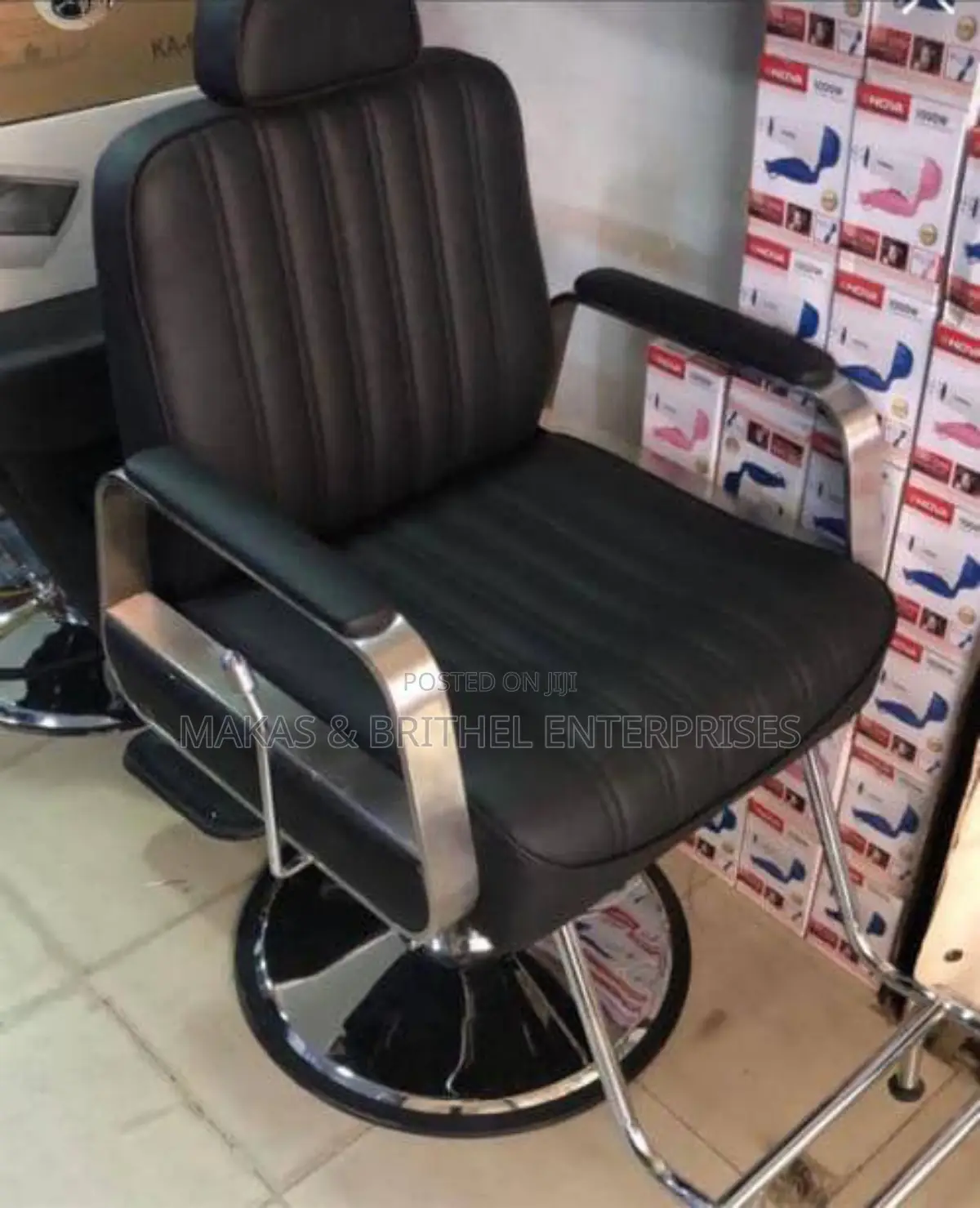 Quality Salon Chair With Headrest, Footrest