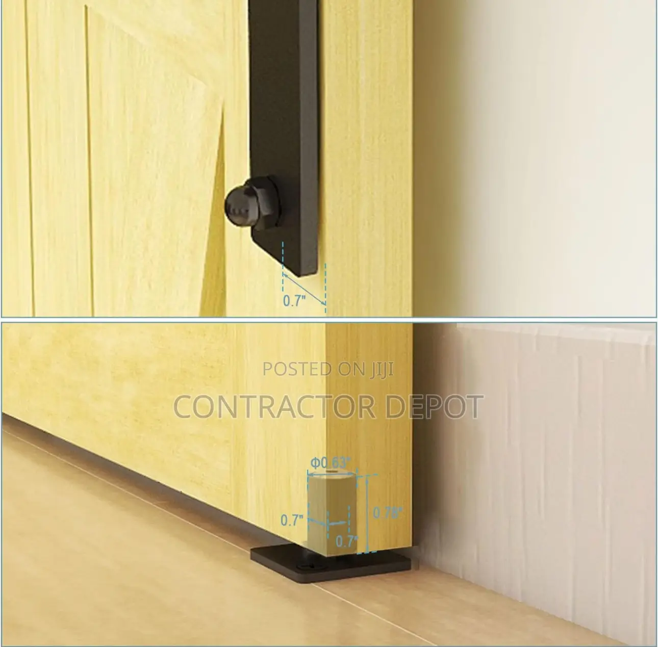 Barn Sliding Door Hardware Track Kit,Heavy Duty Top Mounted