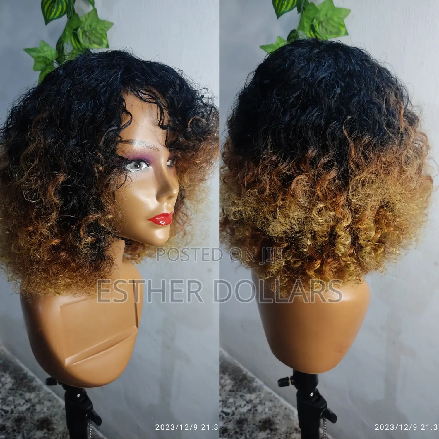 Finest Water Curly Fringe Wig