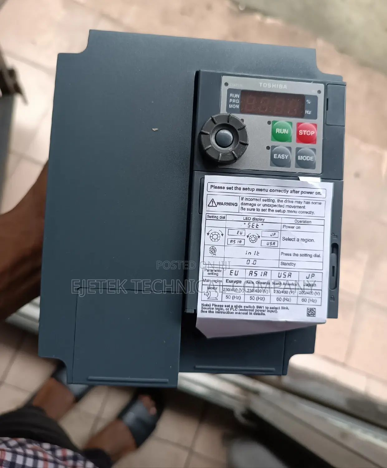 Toshiba Inverter Drive VFD 3.7kw/5hp