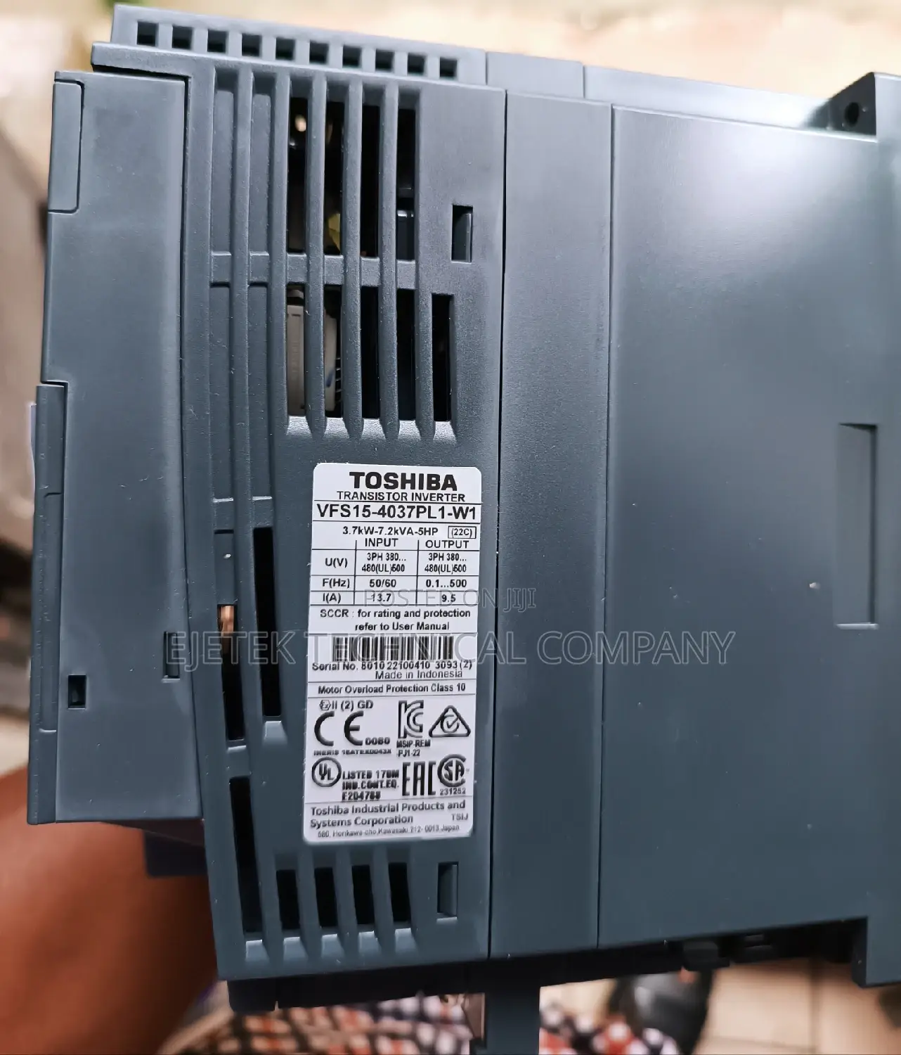 Toshiba Inverter Drive VFD 3.7kw/5hp