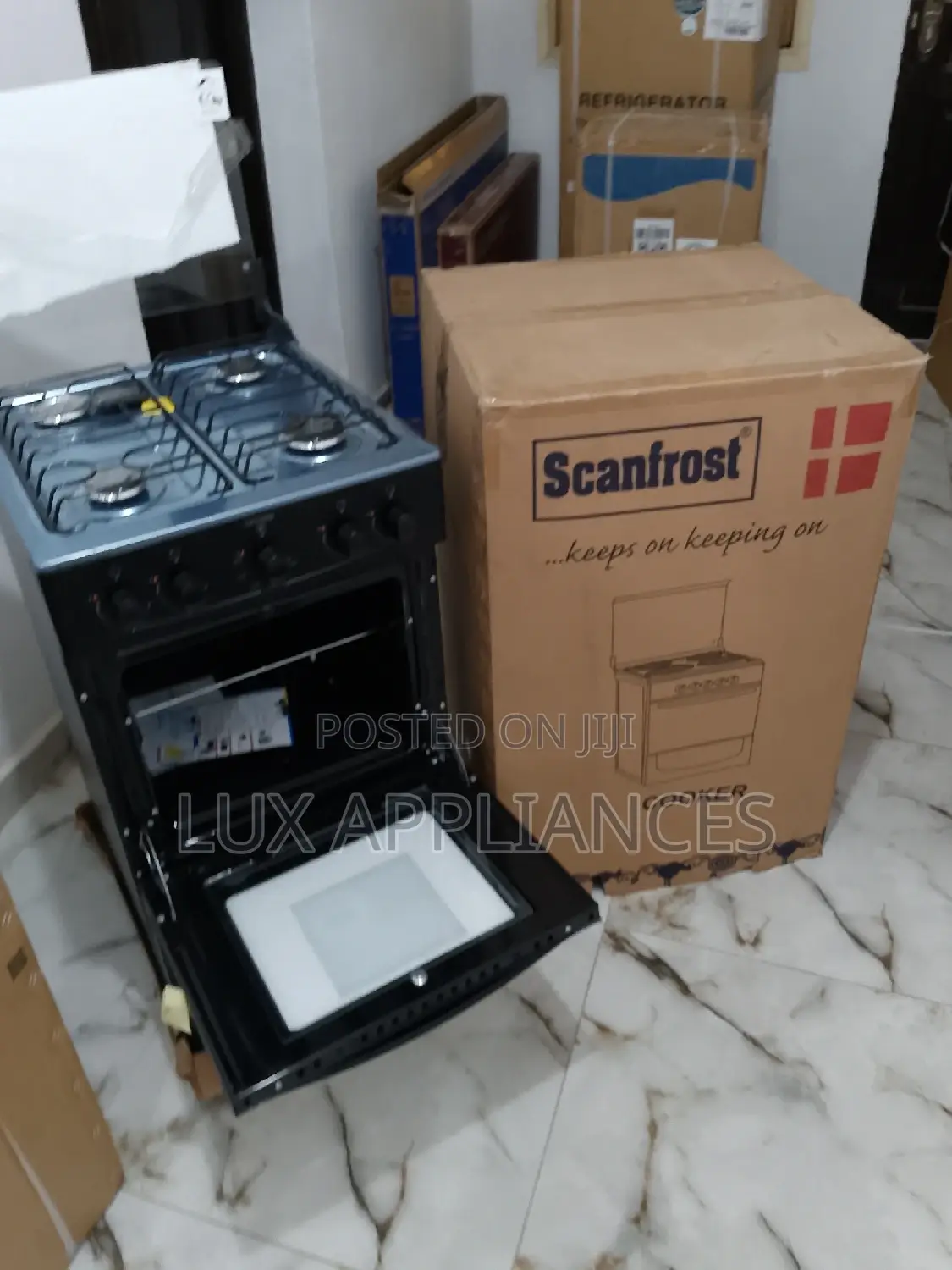 The New Scanfrost Gas Cooker 4 Gas Burner